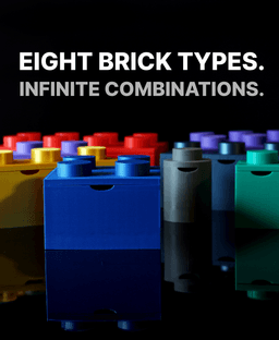 Brick Storage - Magnetic, Modular Storage System 3d model