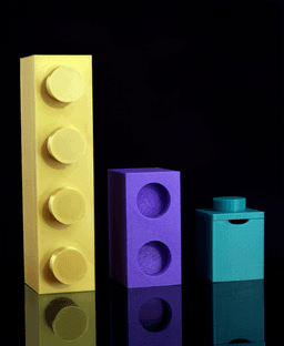 Brick Storage - Magnetic, Modular Storage System 3d model
