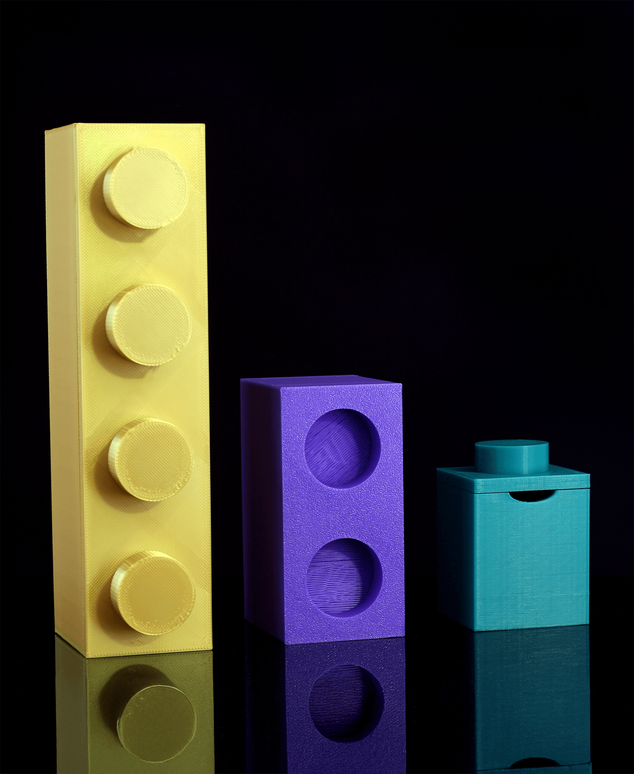 Brick Storage - Magnetic, Modular Storage System 3d model