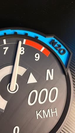 Need For Speed U2 Classic Tachometer Wall Clock 3d model