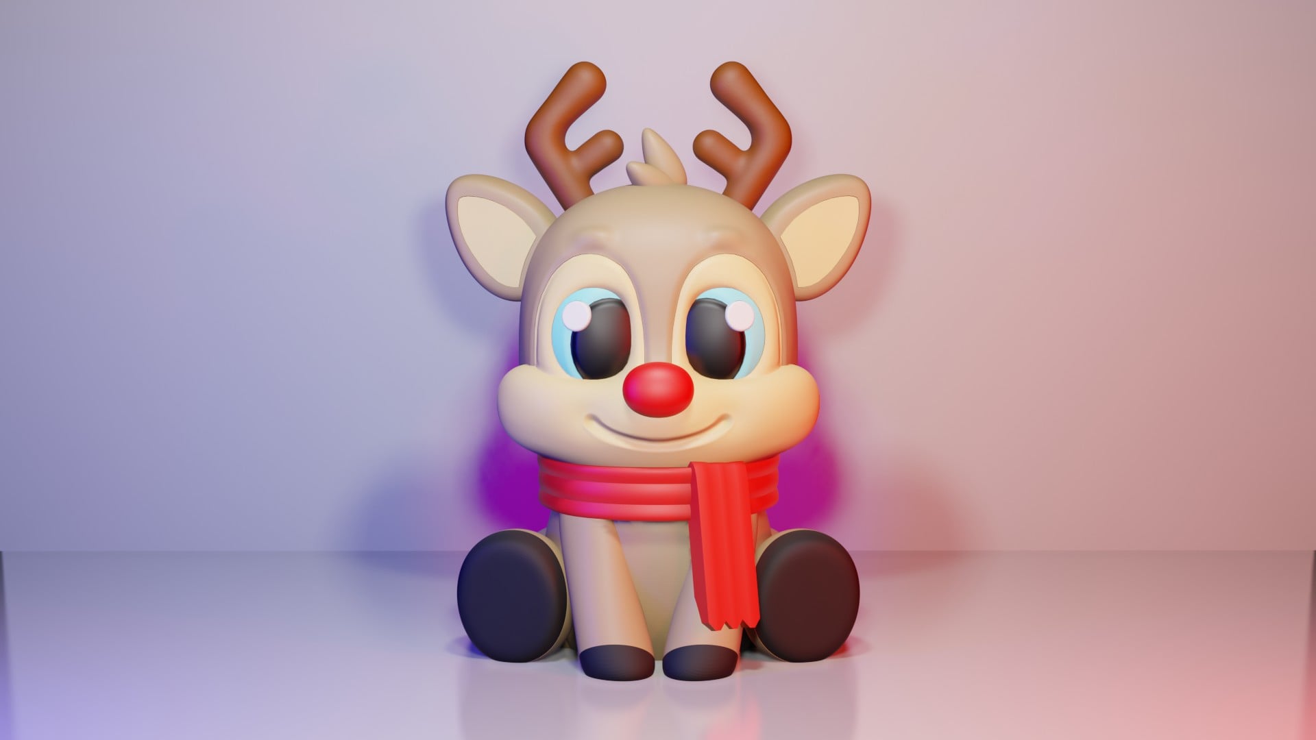 Cute Reindeer 3d model
