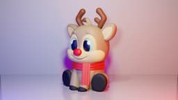 Cute Reindeer 3d model