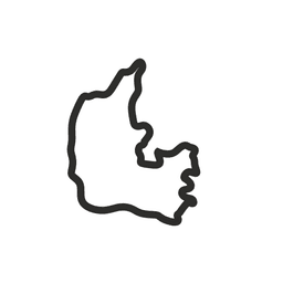Denmark Cookie Cutter STL File - 4 inches 3d model