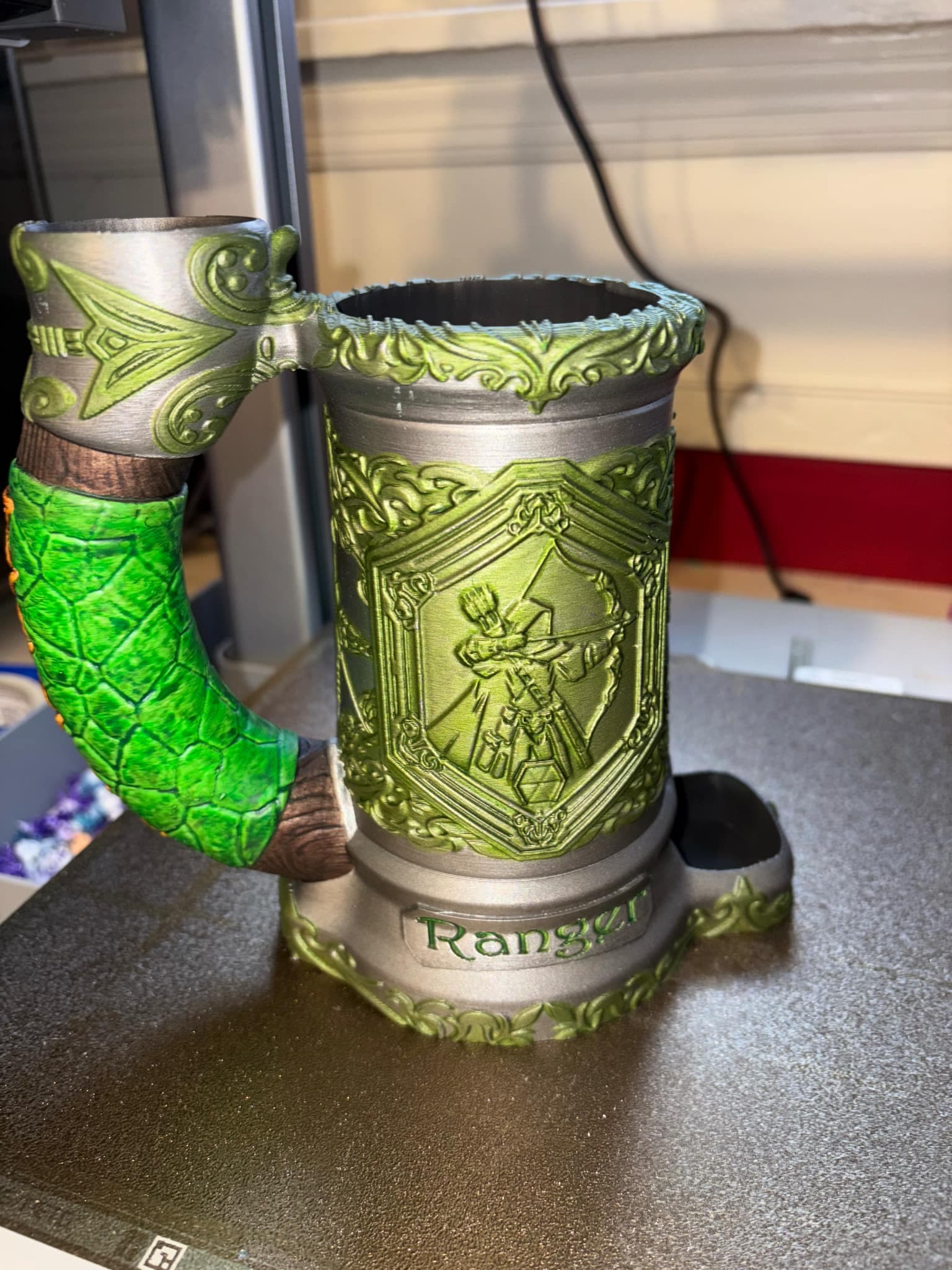 Here is one i hand painted, came out great, love these mugs!