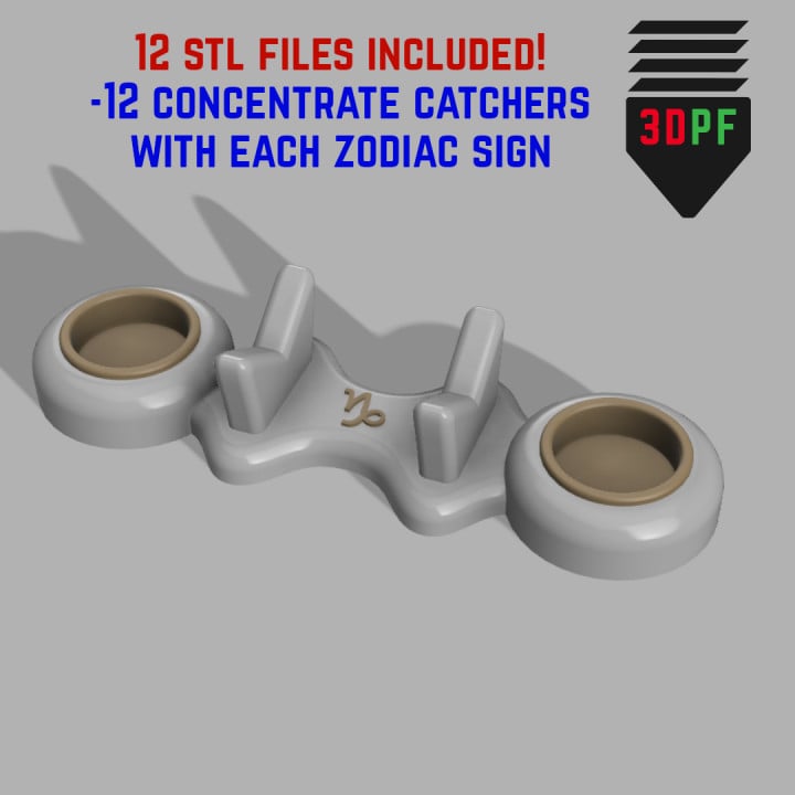 Zodiac Sign Concentrate Catchers 3d model