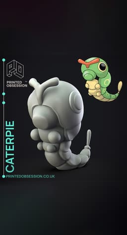 Caterpie - Pokemon - Fan Art 3d model
