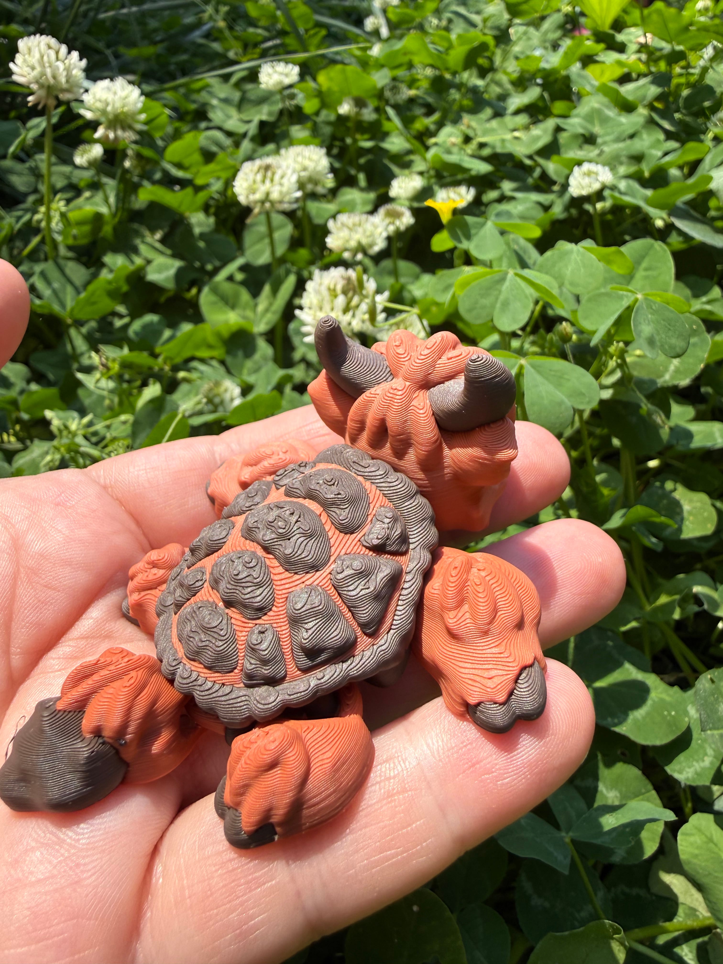 Highland Cow Turtle 3d model