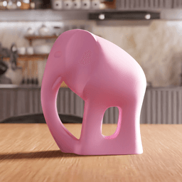 Low Poly Elephant Sculpture 3d model