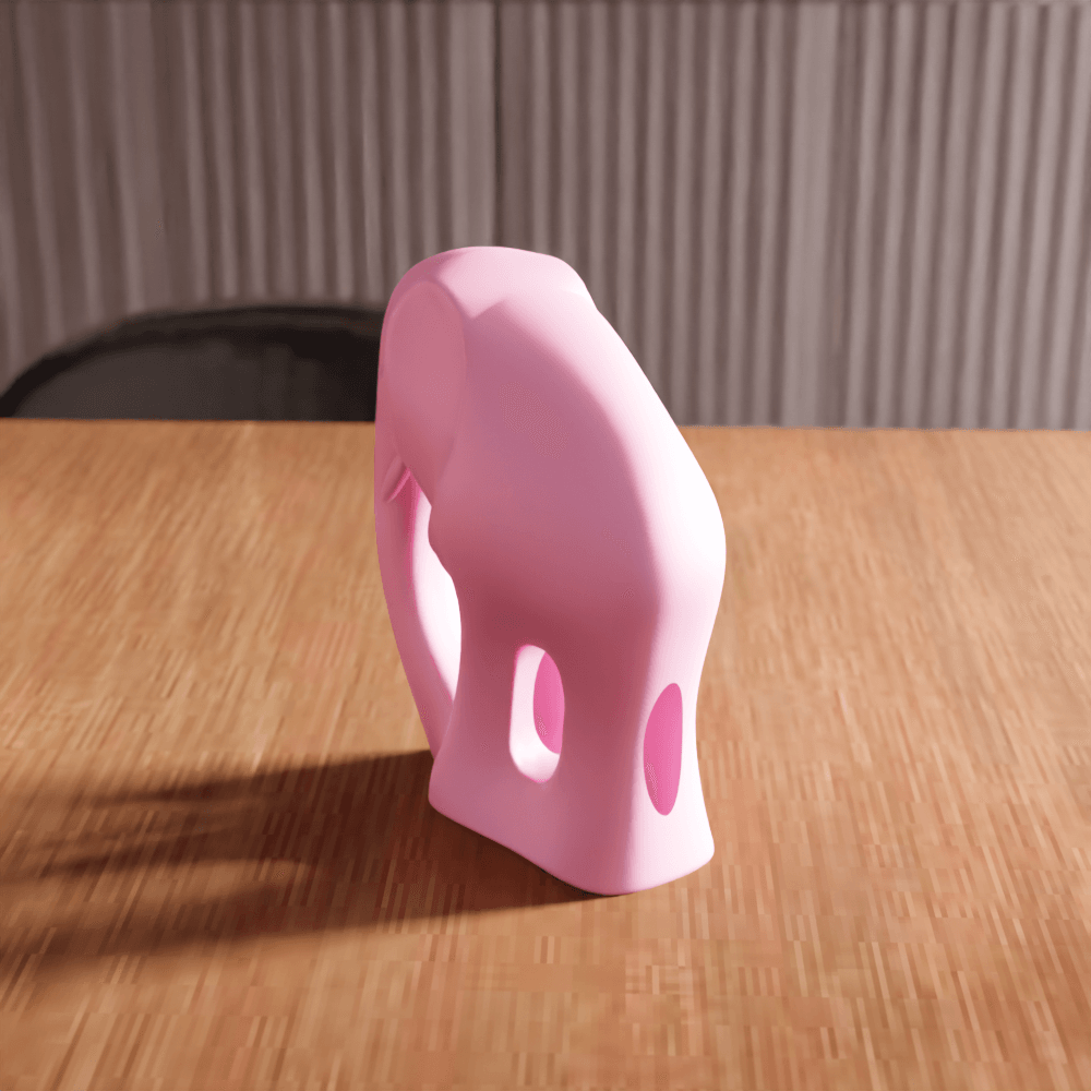Low Poly Elephant Sculpture 3d model