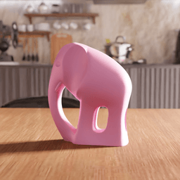 Low Poly Elephant Sculpture 3d model
