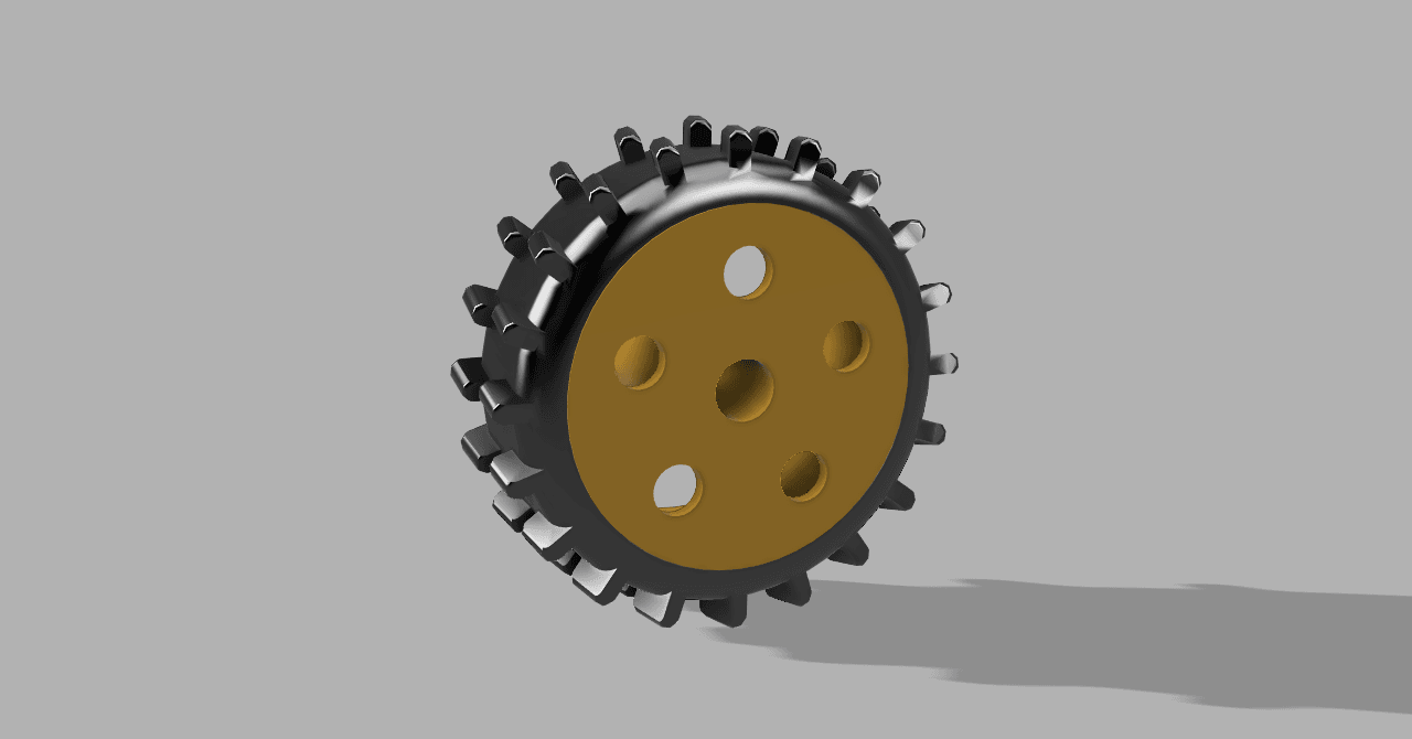 Robot Wheel and tire 3d model