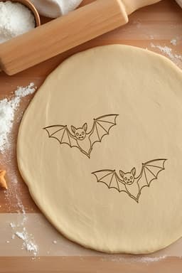 Bat Cookie Cutter, Biscuit Cutter 3d model