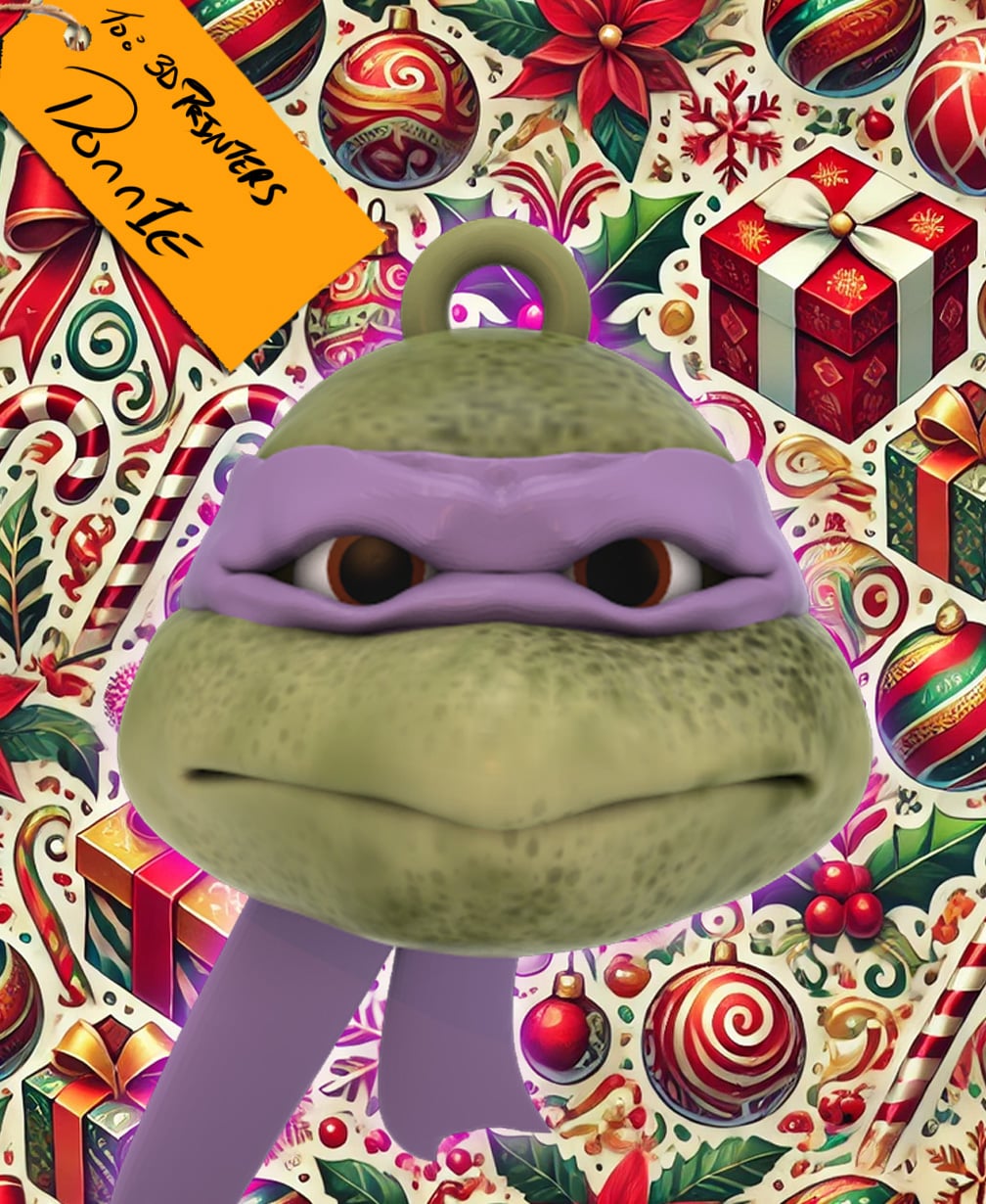 1990 Donatello Christmas Ornament 3d model