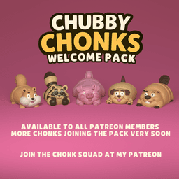 Flexi Dog - Chubby Chonks 3d model