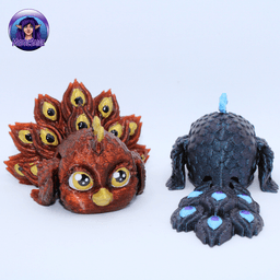 Peacock Puffling - Exclusive Model 3d model