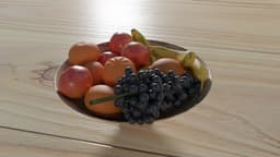 Fresh Fruits in a bowl 3d model
