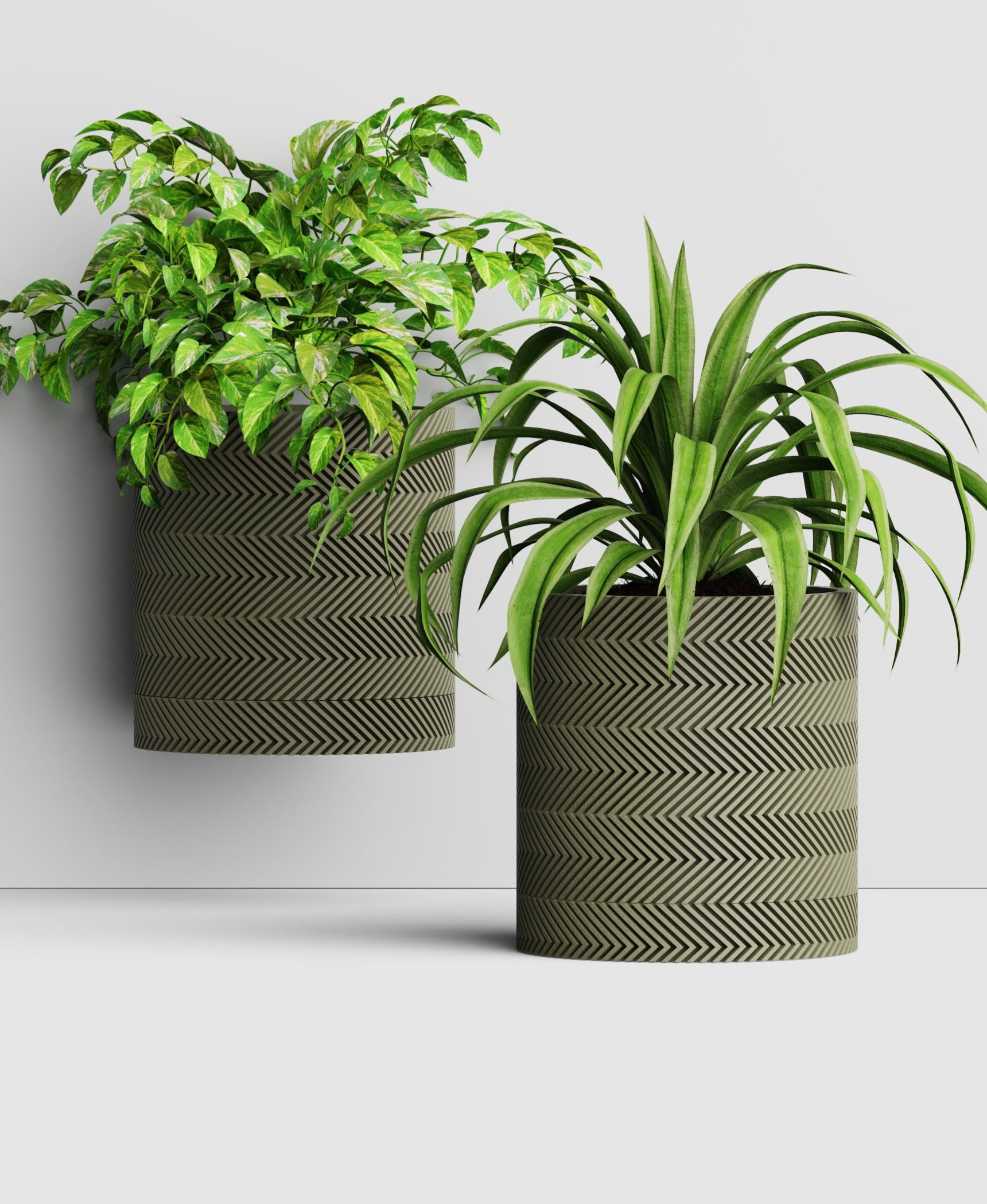 LIGHTNING Collection - Planter Set 3d model