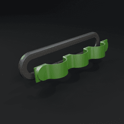 Wall-mounted sunglasses holder 3d model