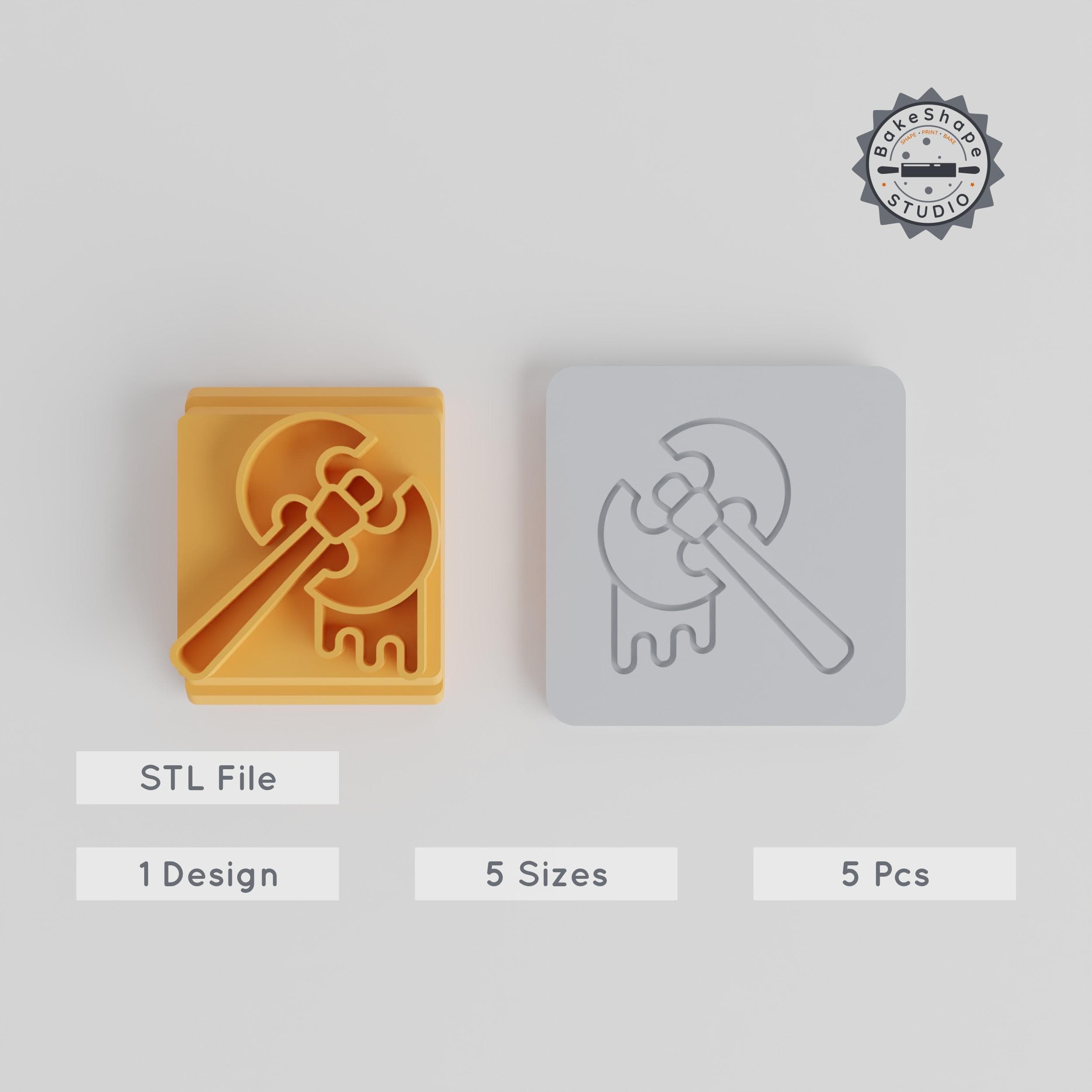 Halloween Costume Stamp Tile, Set of 5 Sizes 20-40mm, Perfect for Clay, Cookies & Fondant PRODUCT_4095 3d model
