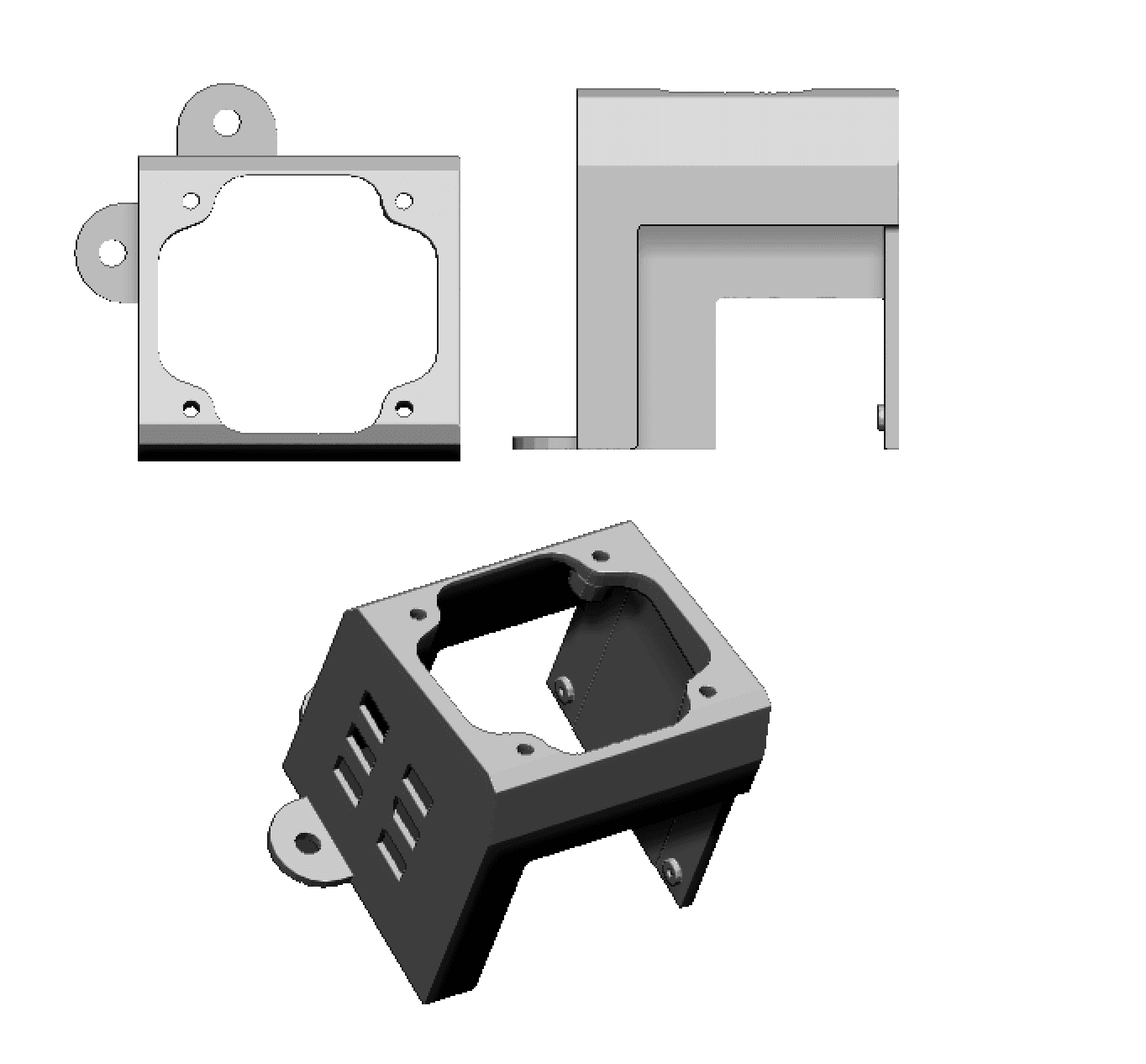 Ender 5 OEM-compatible hotend shroud 3d model
