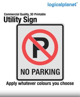 (P) | NO PARKING Sign 3d model