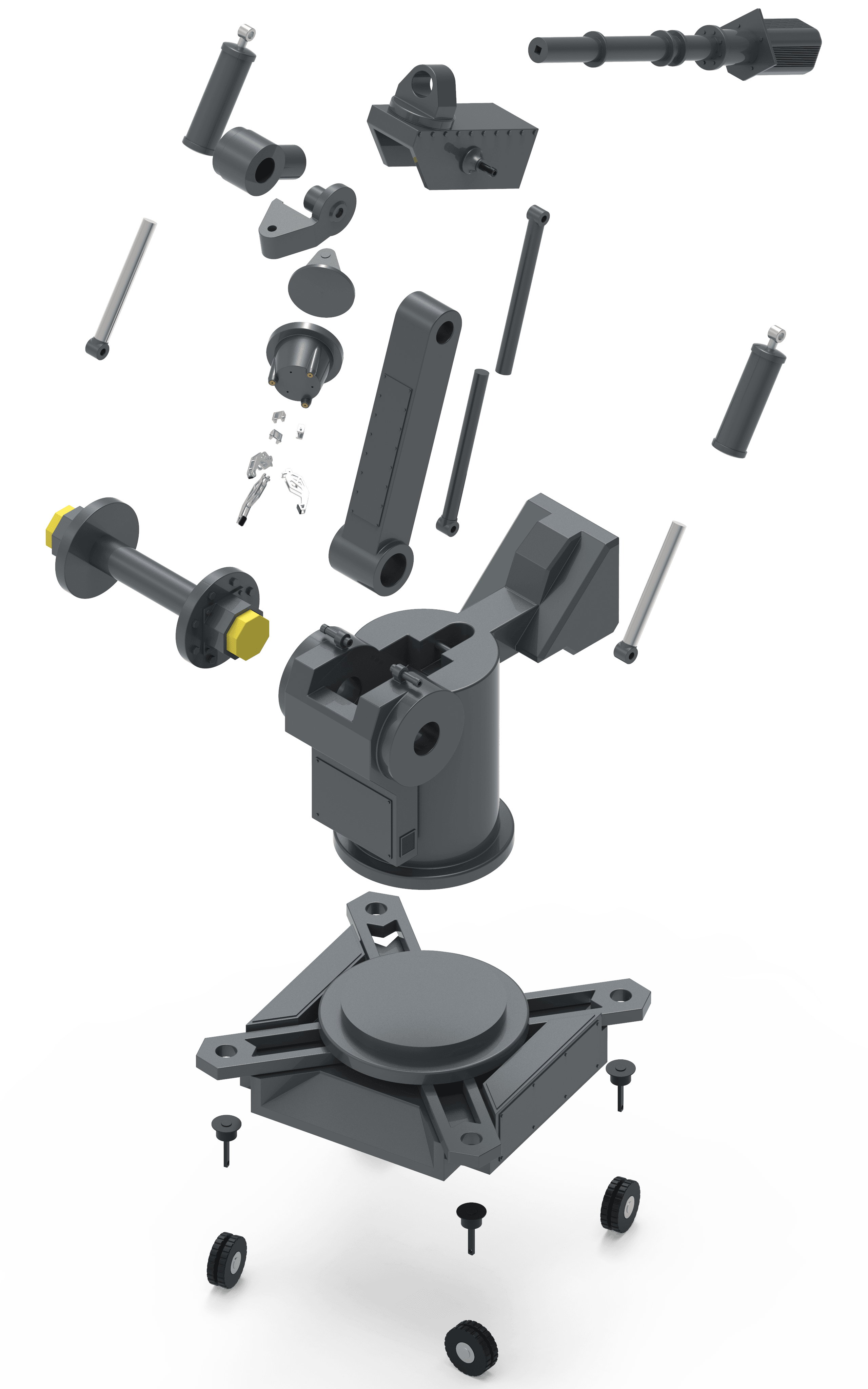Iron Man Robot - Exploded view - 3d model