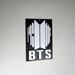 BTS Wall Art 3d model
