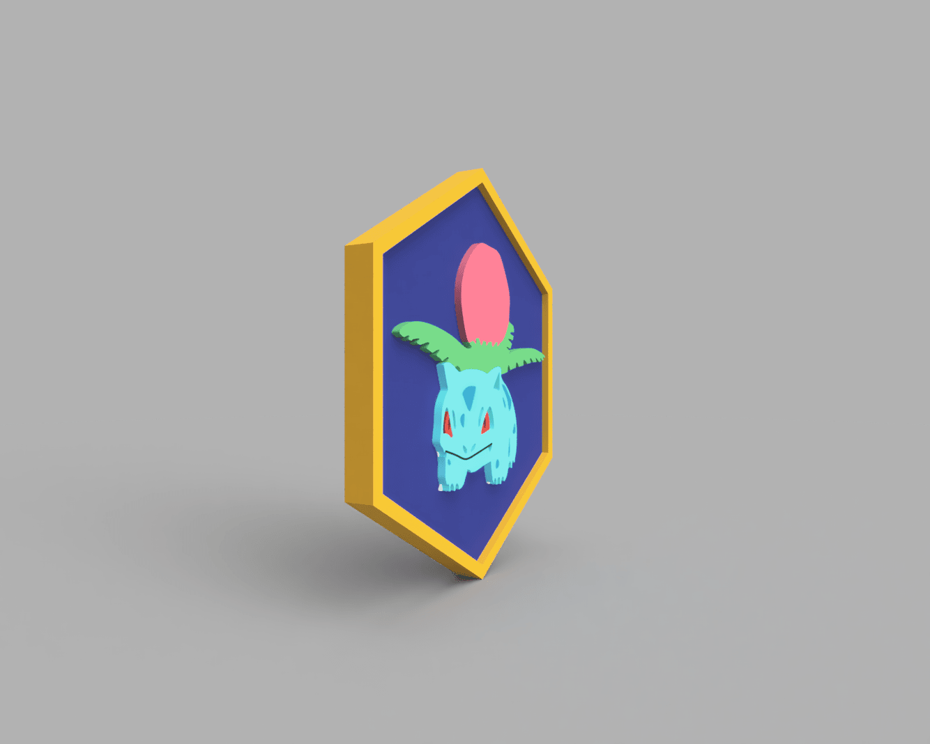 Ivysaur Pokemon PokeCoin 3MF 3d model