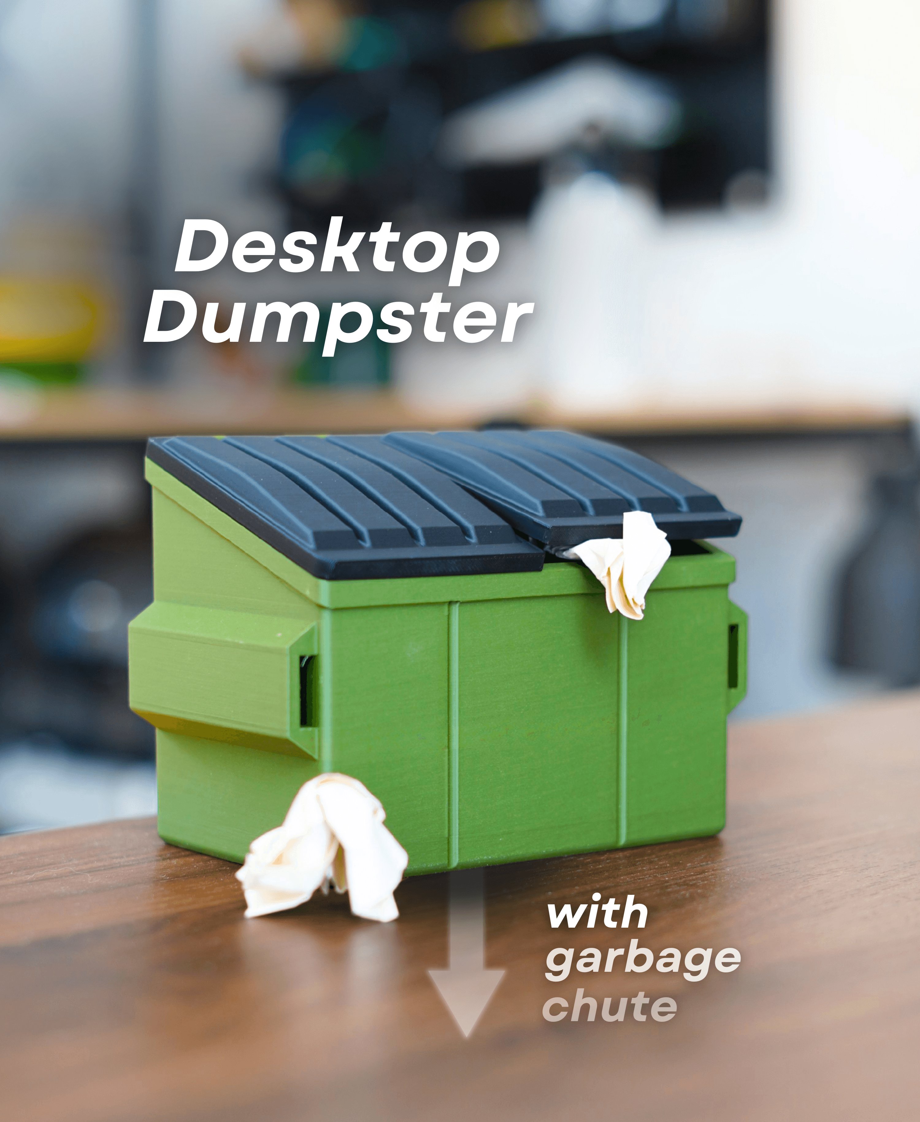 Desktop Dumpster 3d model