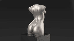 Female Torso Statue 3d model