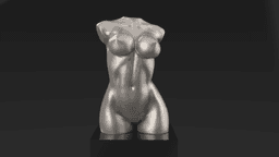 Female Torso Statue 3d model