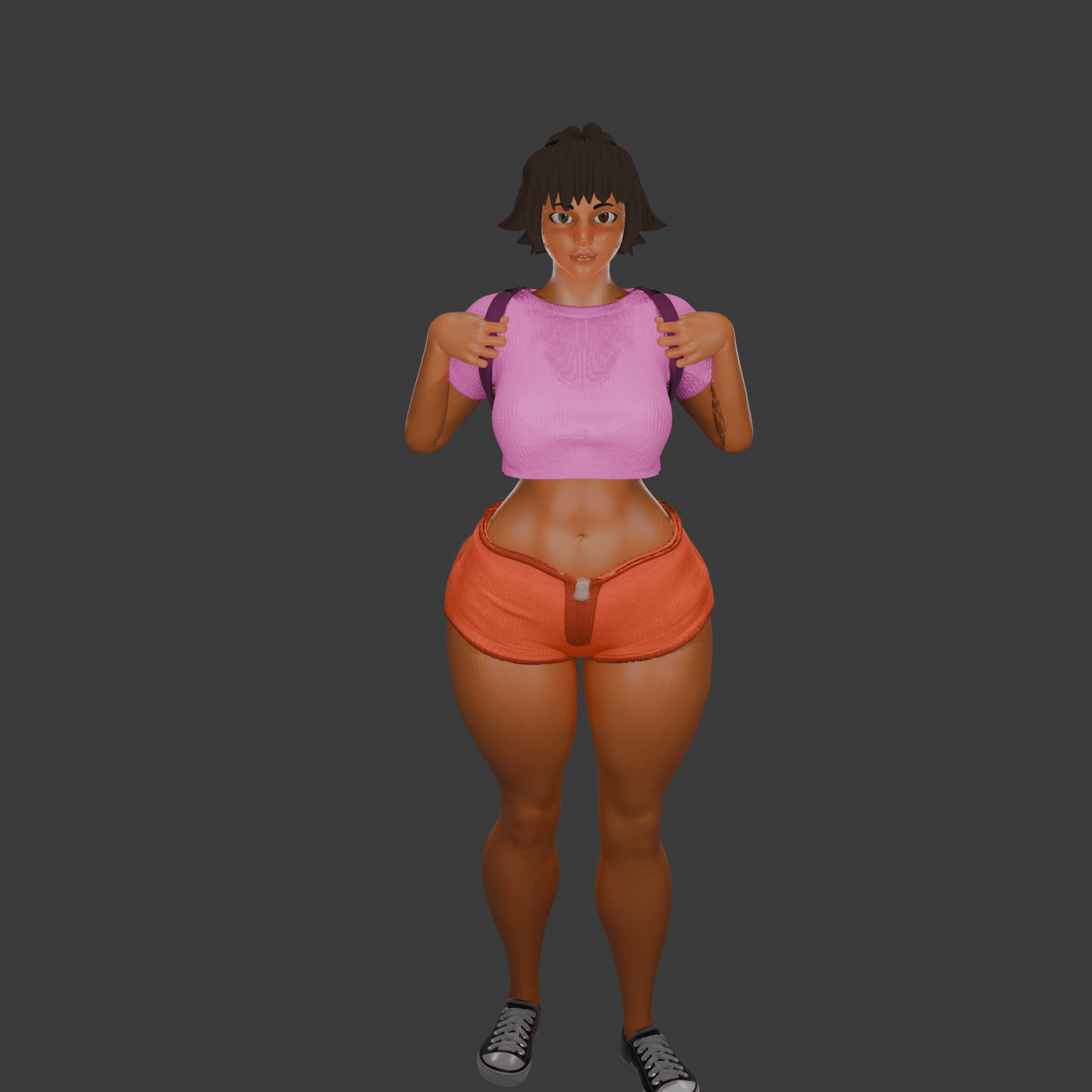 Adult Hispanic Explorer Girl 3d model
