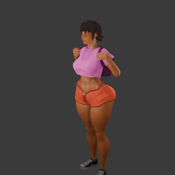 Adult Hispanic Explorer Girl 3d model