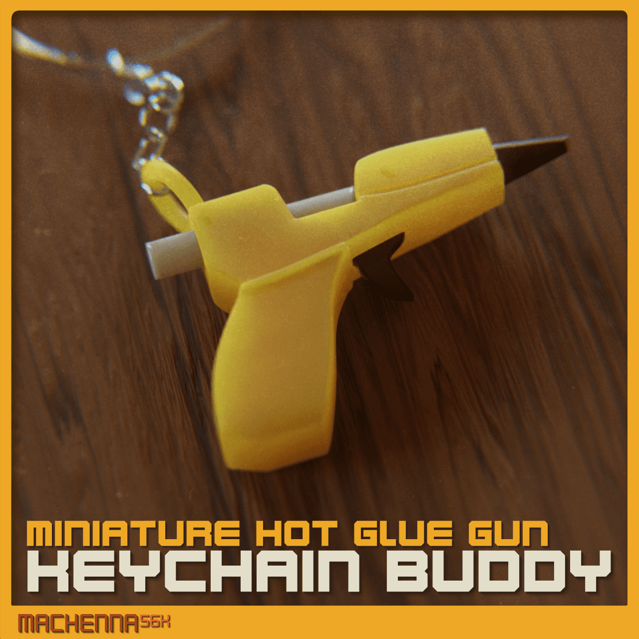 Hot Glue Gun Keychain Buddy 3d model