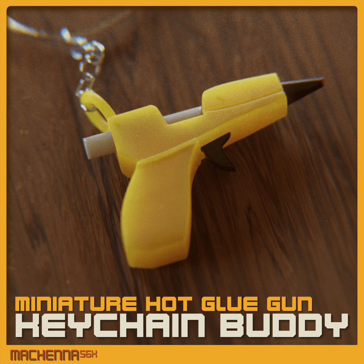 Hot Glue Gun Keychain Buddy 3d model