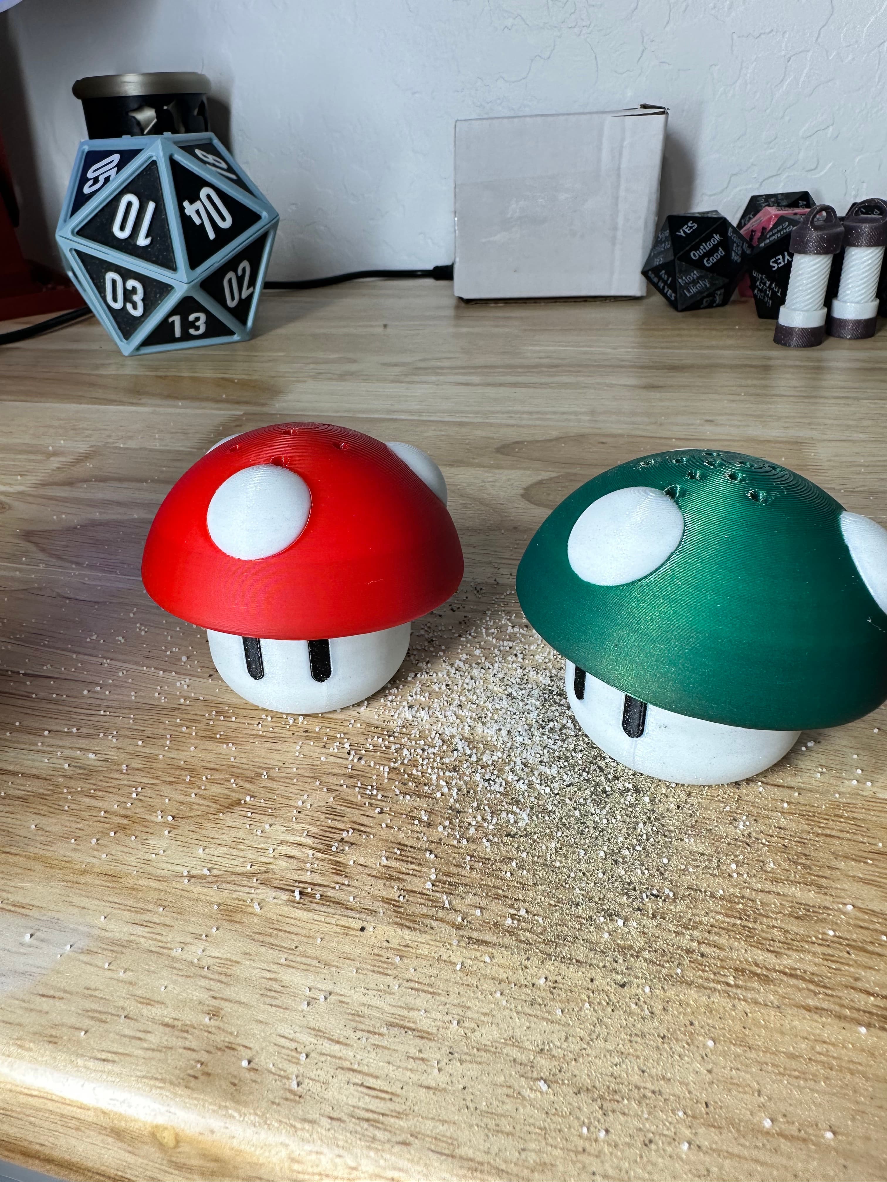 SUPER MARIO BROS - SALT AND PEPPER SHAKERS WITH WARP TUBE CADDY! 3d model