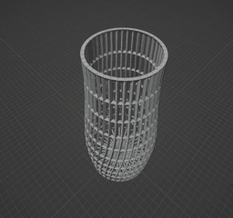 Tapered Mesh Vase 3d model