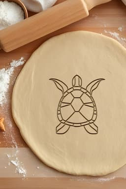 Turtle Cookie Cutter, Biscuit Cutter 3d model