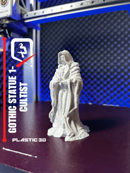 Supportless Gothic Statue 1- Cultist 3d model