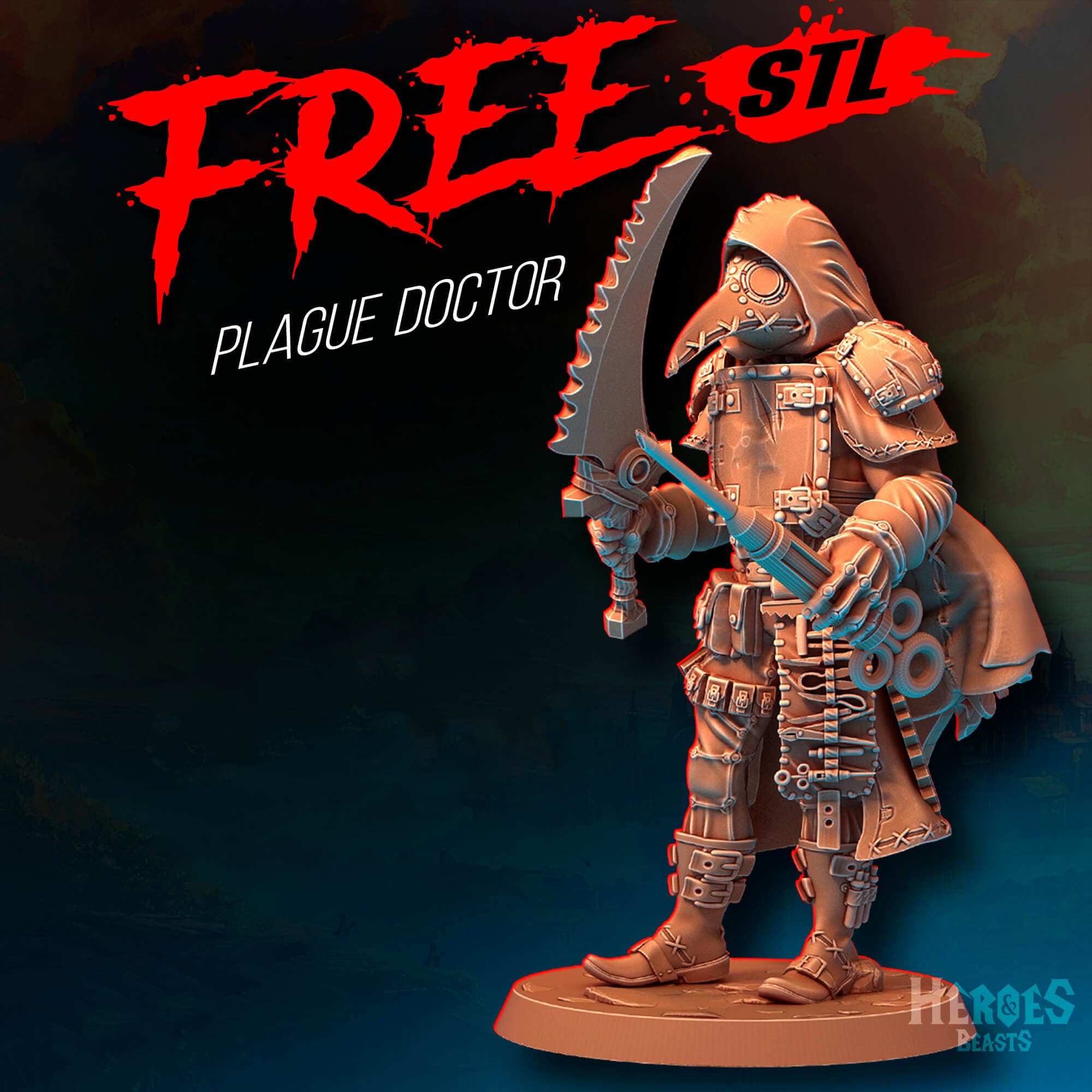 plague doctor classic v2 3d model