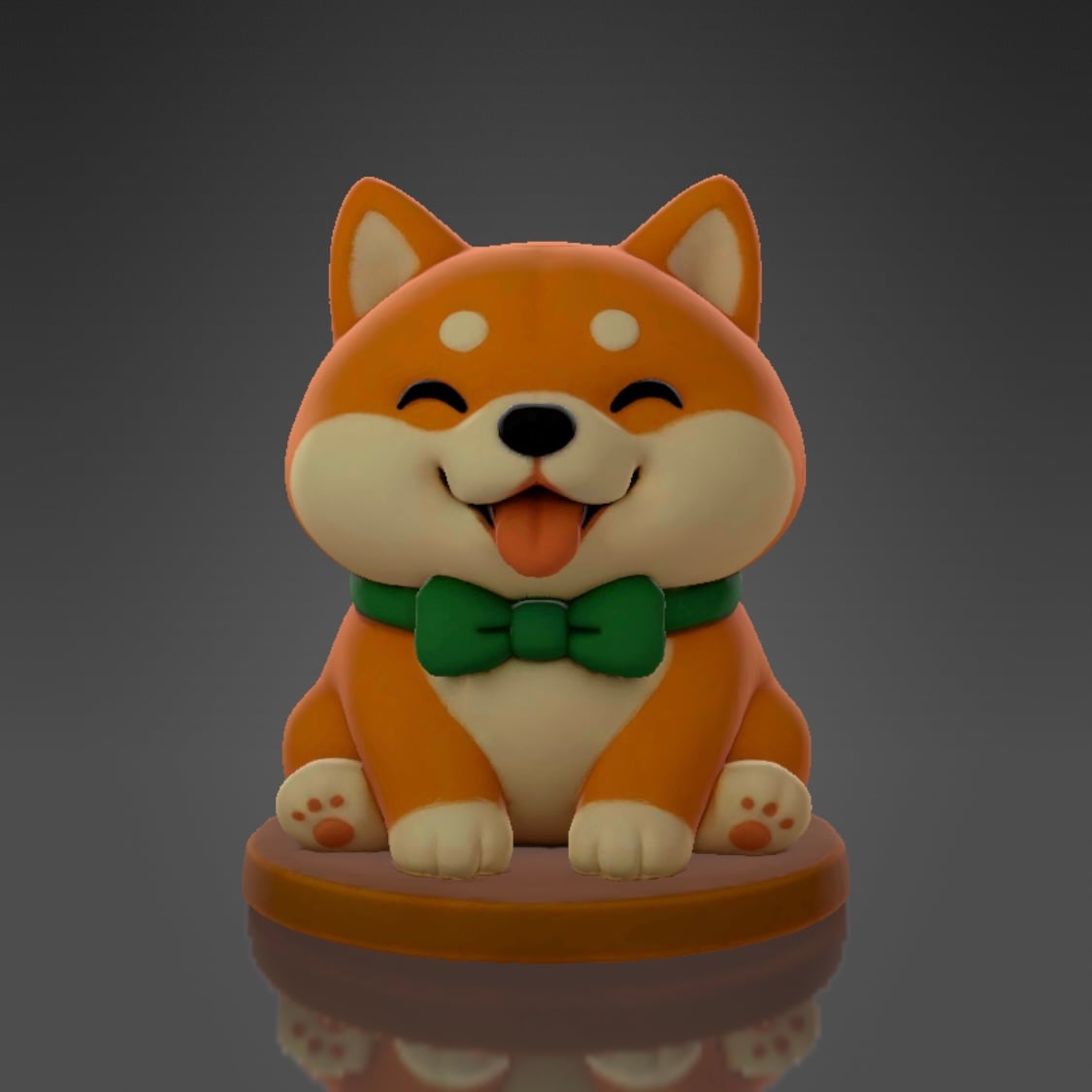 Cute Shiba Inu 3D Model 3d model
