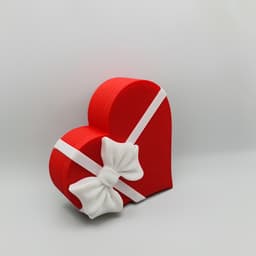 VALENTINES HEART GIFT BOX STORAGE 3d model