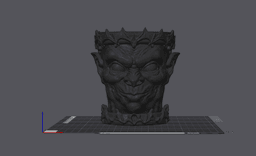 cragface gargoyle plant pot 3d model