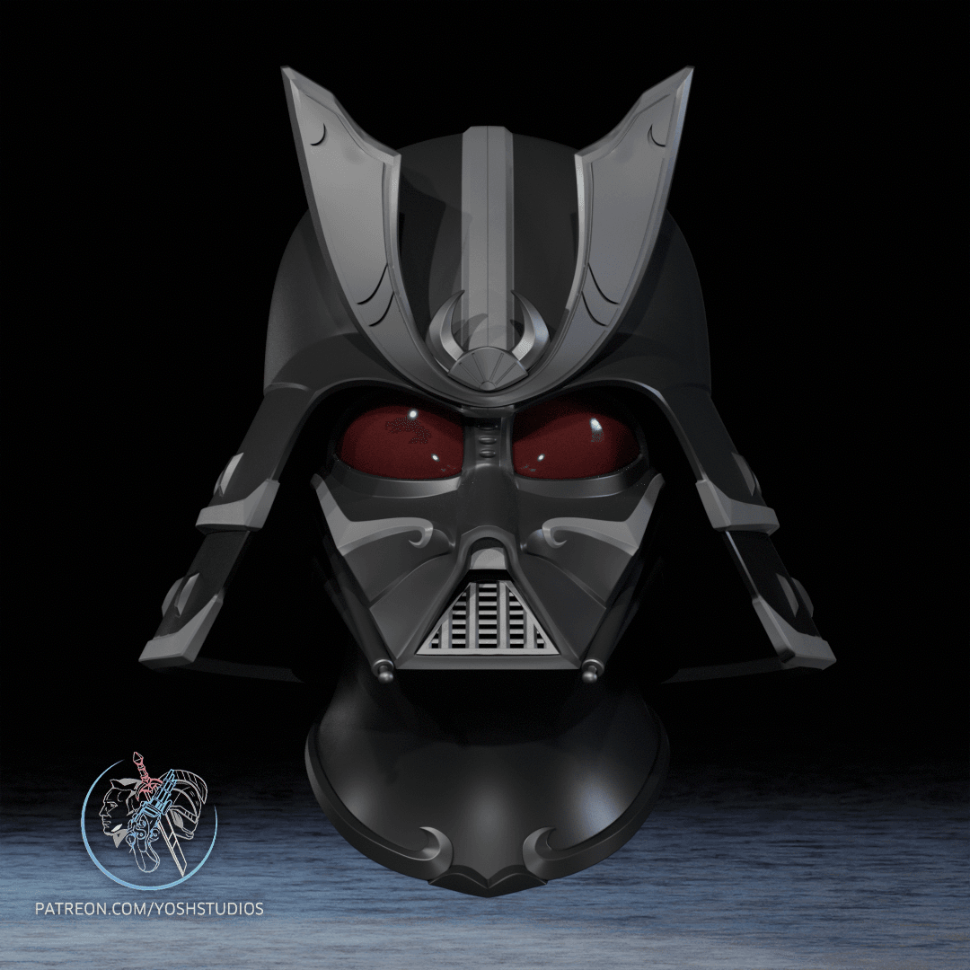 Samurai Darth Vader Helmet 3D Printer File STL 3d model