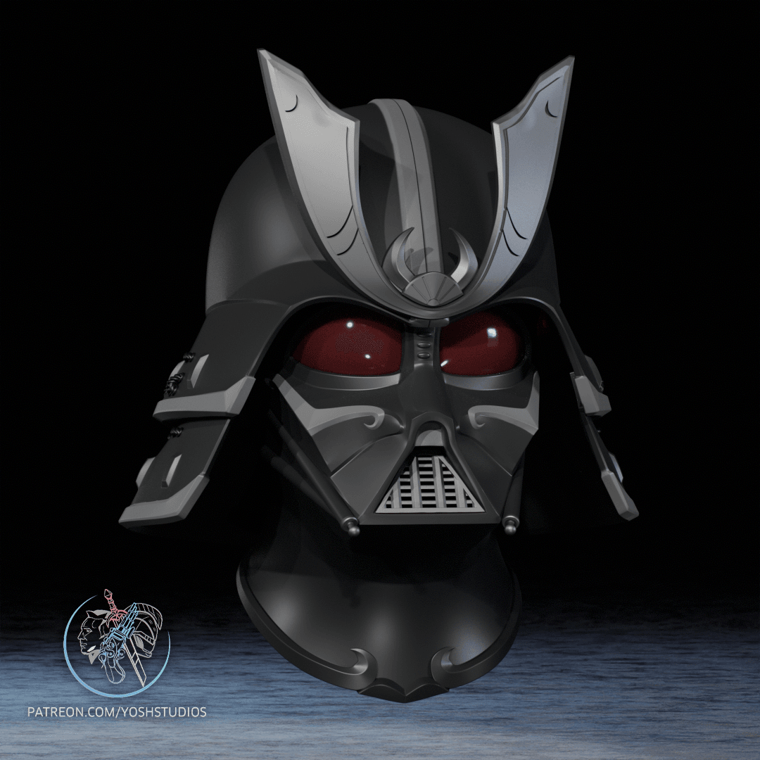 Samurai Darth Vader Helmet 3D Printer File STL 3d model