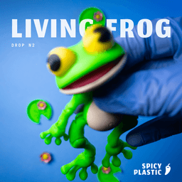 Living Frog - Fridge Magnet 3d model