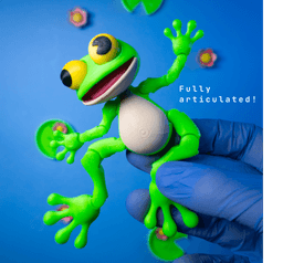 Living Frog - Fridge Magnet 3d model