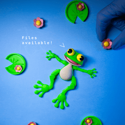 Living Frog - Fridge Magnet 3d model