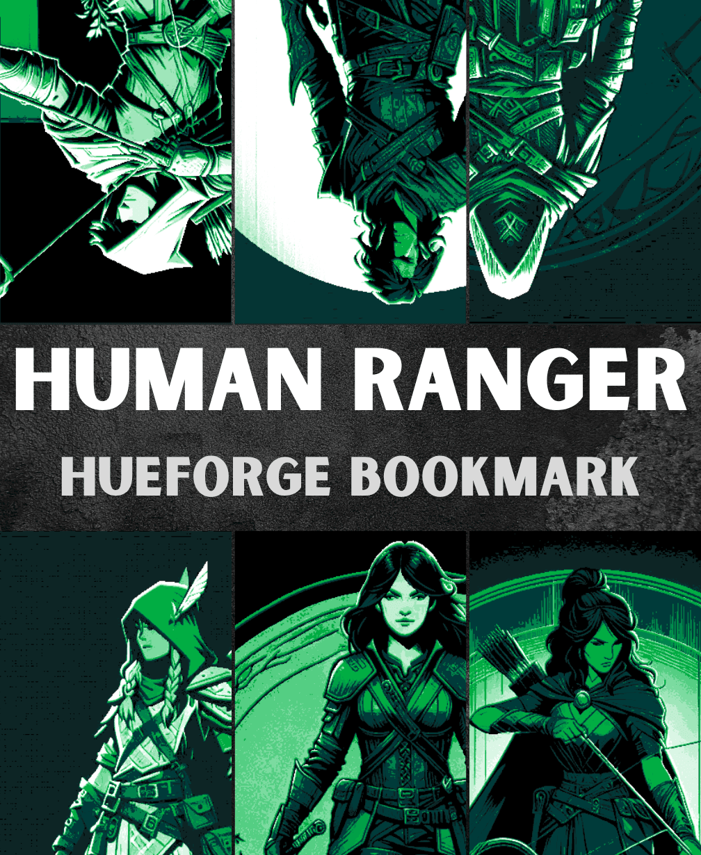 Human Ranger Bookmarks (Male & Female) 3d model