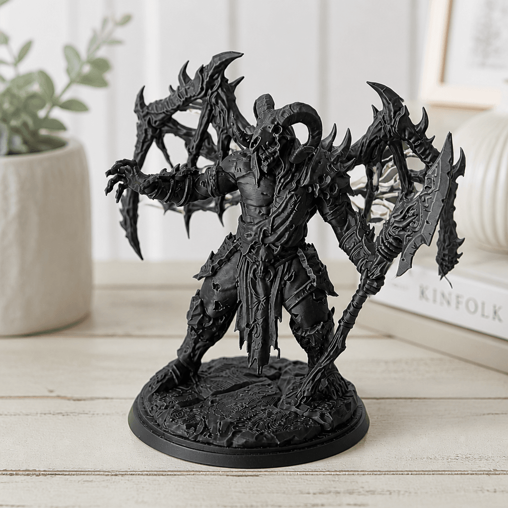 Abyss Warlord - Dark Fantasy Creature Bust 3d model